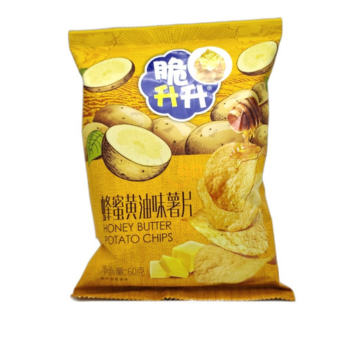 PATATAS FRITAS SABOR MANTEQUILLA Y MIEL 60G