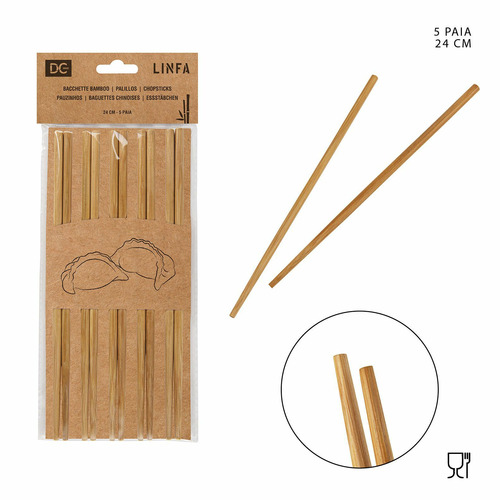 PALILLOS BAMBU F/CARBONADOS 5PARES