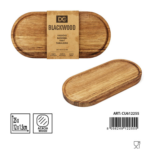 BANDEJA OVAL ACACIA