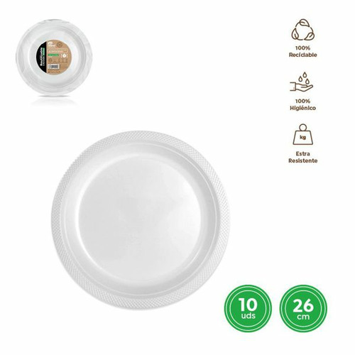 PLATO LLANO PREMIUM REUTILZ.BLANCO PS