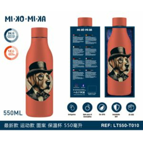 BOTELLA TERMO ACERO INOXIDABLE DIBUJO LT550-T010