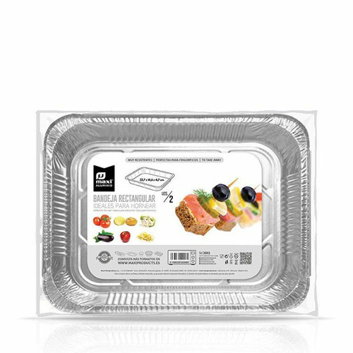 BANDEJA ALUMINIO RECTANGULAR 