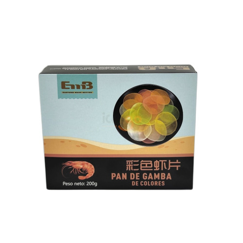 PAN DE GAMBAS DE COLORES