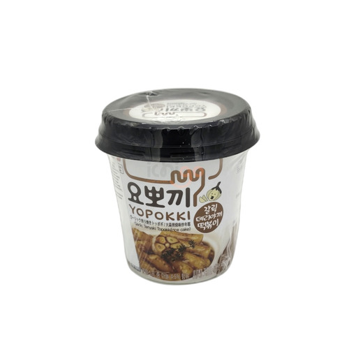 PASTEL DE ARROZ COREANO CON SABOR A AJO Y SALSA TERIYAKI
