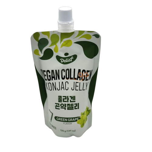BEBIDA CON TEXTURA DE GEL LISTA PARA SU CONSUMO CON SABOR A UVA VERDE 120G