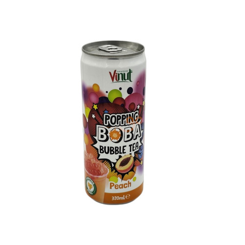 POPPING BOBA BUBBLE TEA SABOR MELOCOTON