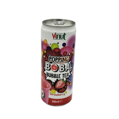 POPPING BOBA BUBBLE TEA SABOR FRESA