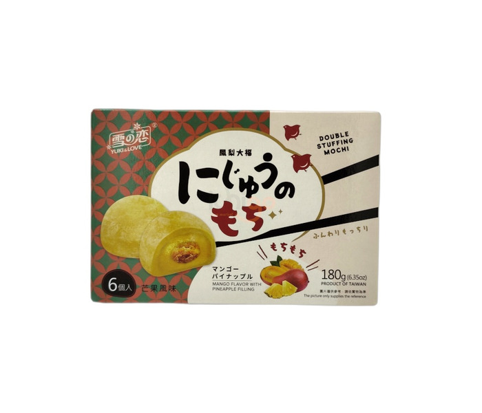 MOCHI RELLENO DE PASTA DE PIÑA CON SABOR A MANGO 180G