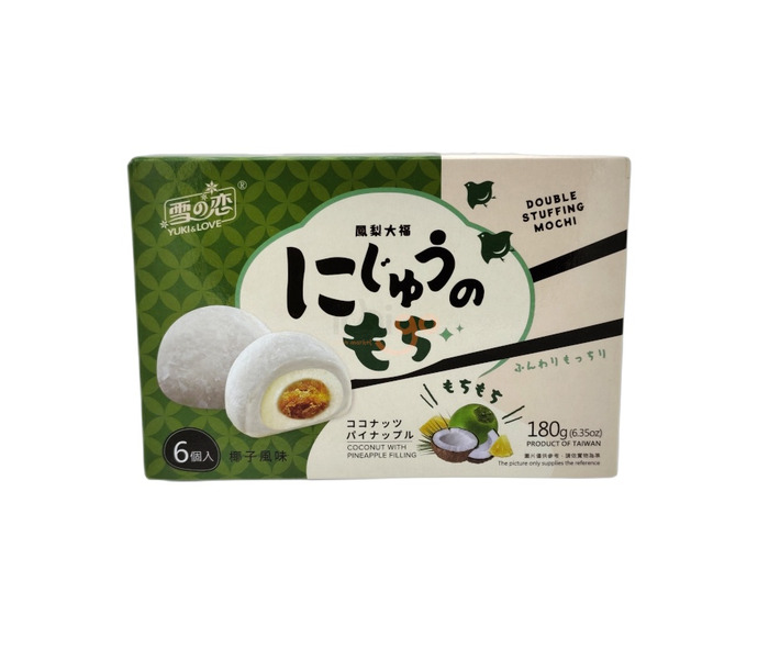 MOCHI RELLENO DE PASTA DE PIÑA CON SABOR A COCO 180G