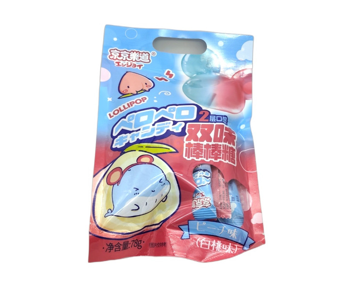 CARAMELO CON PALO SABOR A MELOCOTON