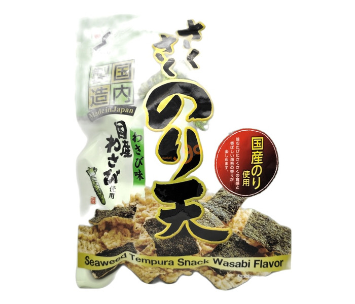 Yamaei Crunchy Nori Ten Chips Wasabi 70gx10x1