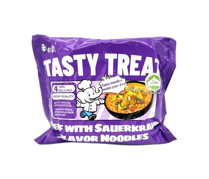 FIDEOS INSTANTANEOS CON SABOR A TERNERA Y MOSTAZA ENCURTIDA