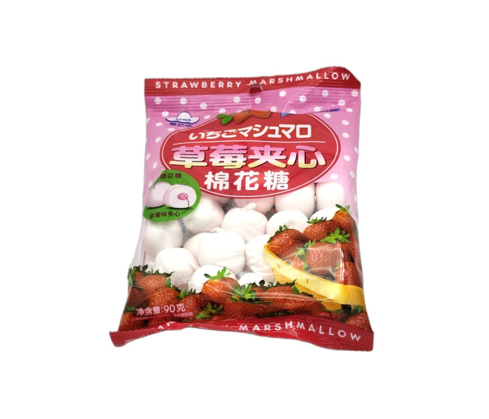 ESPUMAS RELLENOS DE FRESA EIWA 20/90G