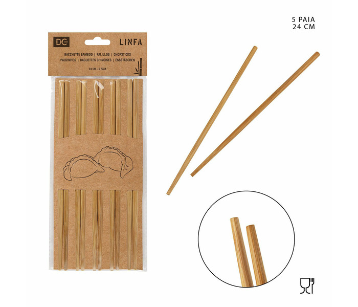 PALILLOS BAMBU F/CARBONADOS 5PARES