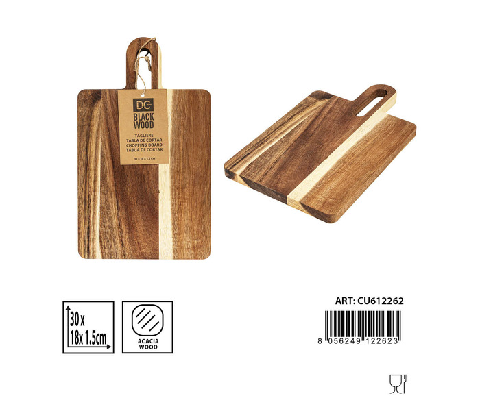 TABLA DE CORTAR RECTANGULAR C/MAN 18X1,5