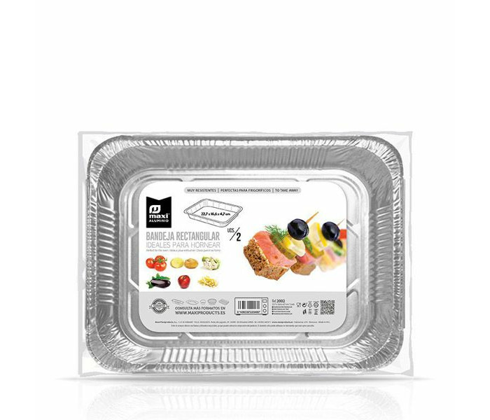 BANDEJA ALUMINIO RECTANGULAR DESECHANLE