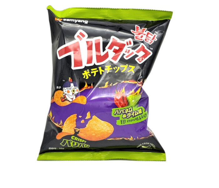 Samyang Buldak Potato Chips Habanero & Lime 55gx20x1