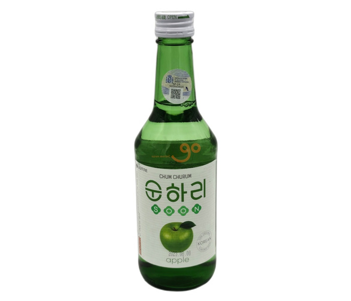 LICOR COREANO SABOR MANZANA SOJU