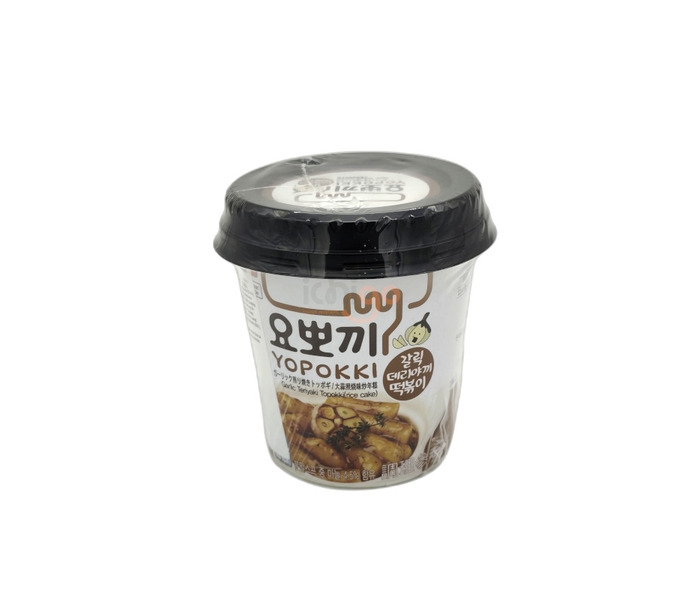 PASTEL DE ARROZ COREANO CON SABOR A AJO Y SALSA TERIYAKI