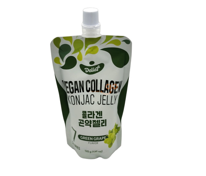 BEBIDA CON TEXTURA DE GEL LISTA PARA SU CONSUMO CON SABOR A UVA VERDE 120G