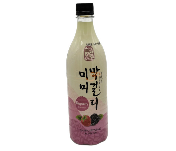 BEBIDA ALCOHÓLICA COREANA A BASE ARROZ CON SABOR A FRAMBUESA