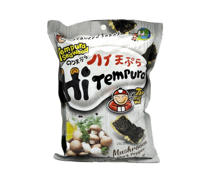 SNACK DE ALGAS EN TEMPURA CON SABOR A SETA Y PIMIENTA NEGRA
